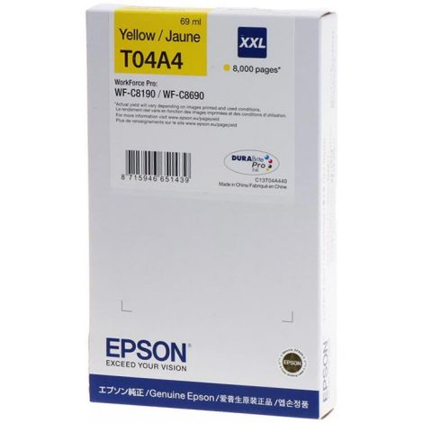 Cartuş Epson T04A4 XXL, C13T04A440, galben (yellow), original