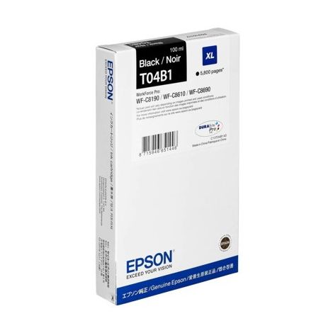 Cartuş Epson T04B1 XL, C13T04B140, negru (black), original