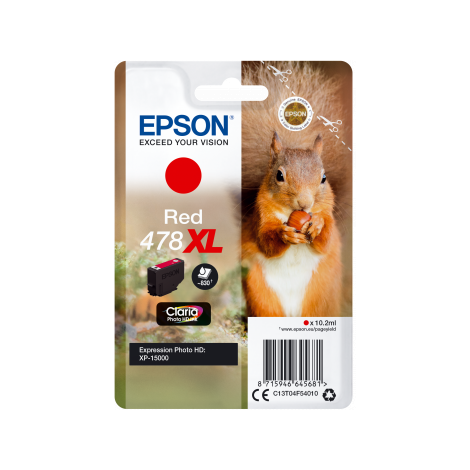 Cartuş Epson 478 XL, T04F5, C13T04F54010, roşu (red), original