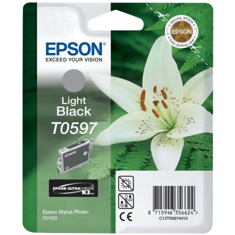 Cartuş Epson T0597, negru deschis (light black), original