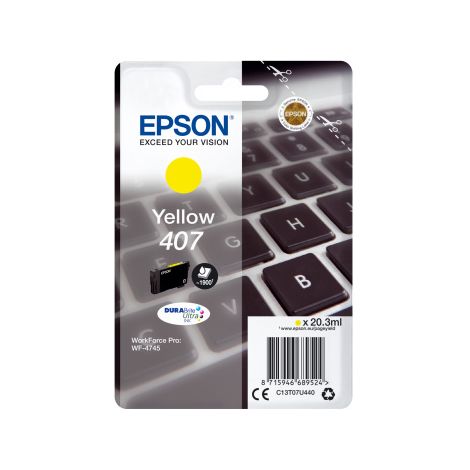 Cartuş Epson 407, T07U4, C13T07U440, galben (yellow), original