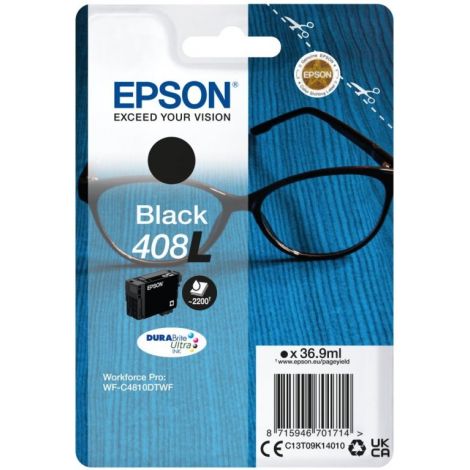 Cartuş Epson 408L, C13T09K14010, T09K140, negru (black), original