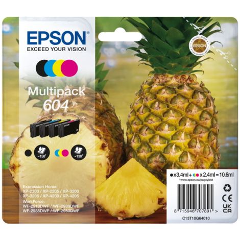 Cartuş Epson 604, C13T10G64010, T10G640, CMYK, multipack, original