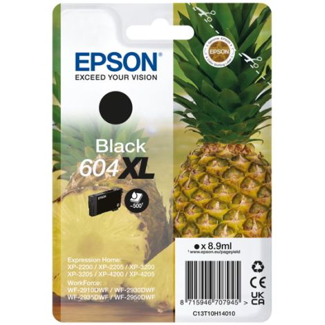 Cartuş Epson 604XL, C13T10H14010, T10H140, negru (black), original