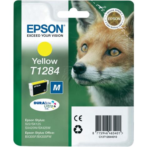 Cartuş Epson T1284, C13T12844012, galben (yellow), original