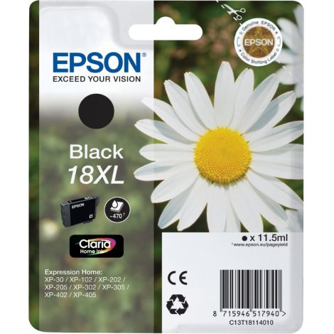 Cartuş Epson T1811 (18XL), negru (black), original