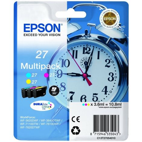 Cartuş Epson T2705 (27) , CMY, pachet de trei, multipack, original