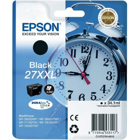 Cartuş Epson T2791 (27XXL), C13T27914012, negru (black), original