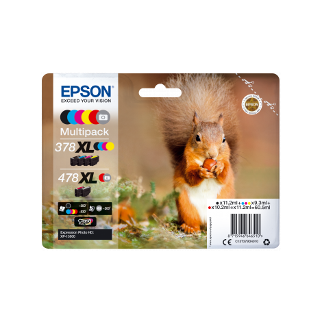 Cartuş Epson 378 XL + 478 XL, C13T379D4010, multipack, original