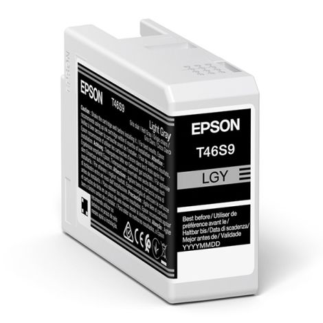 Cartuş Epson T46S9, C13T46S900, gri deschid (light gray), original