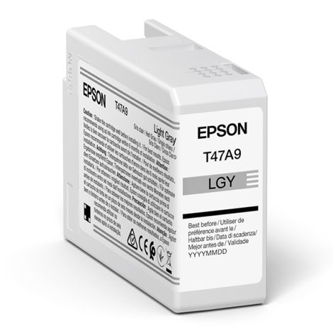 Cartuş Epson T47A9, C13T47A900, gri deschid (light gray), original