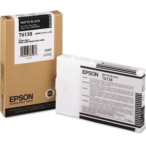 Cartuş Epson T6138, negru mat (matte black), original