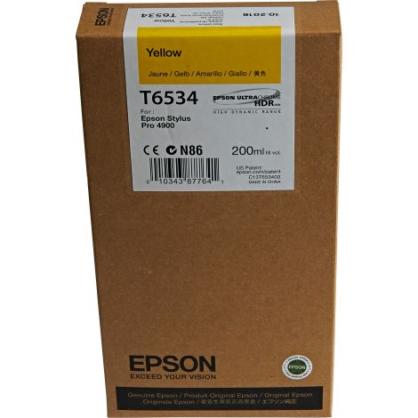 Cartuş Epson T6534, galben (yellow), original