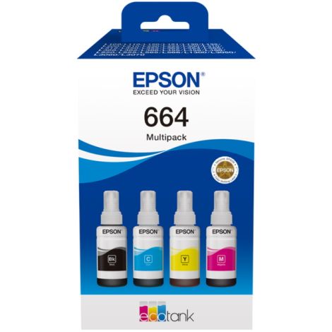 Cartuş Epson T6646, C13T66464A, CMYK, multipack, original