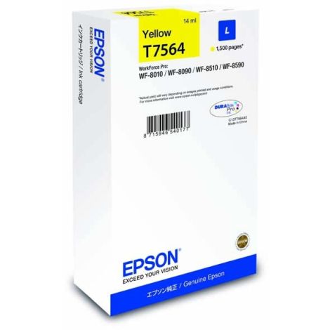 Cartuş Epson T7564, galben (yellow), original