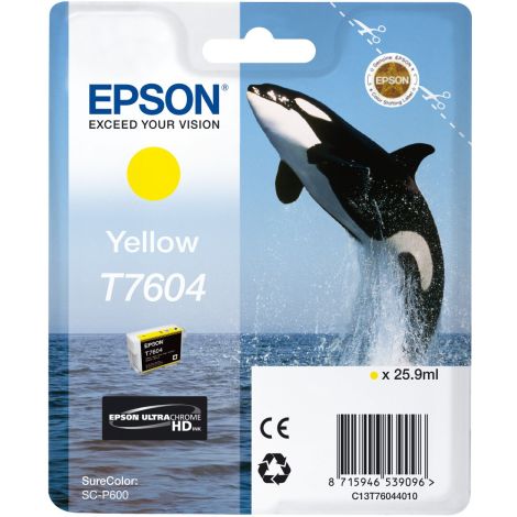 Cartuş Epson T7604, galben (yellow), original