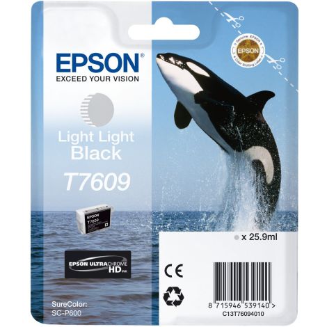 Cartuş Epson T7609, negru deschis (light black), original