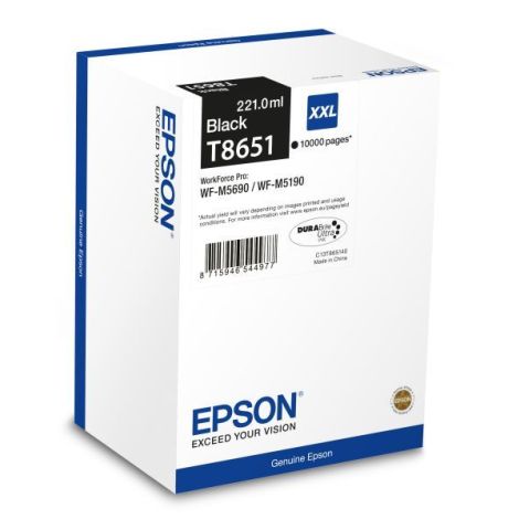 Cartuş Epson T8651, negru (black), original