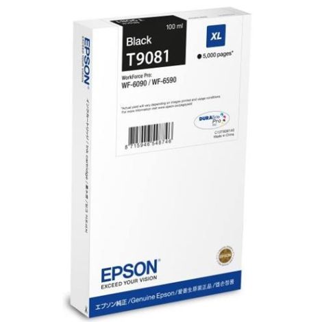 Cartuş Epson T9081, negru (black), original