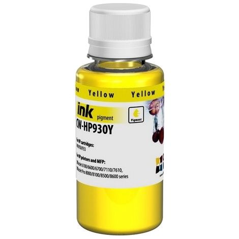 Cerneală pentru cartuşul HP 940 XL Y (C4909AE), pigment, galben (yellow), 100 ml