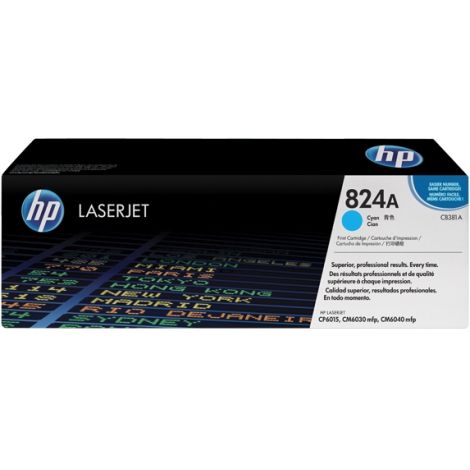 Toner HP CB381A (824A), azuriu (cyan), original