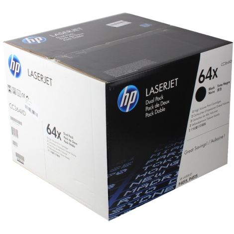 Toner HP CC364XD (64X), pachet de două, negru (black), original