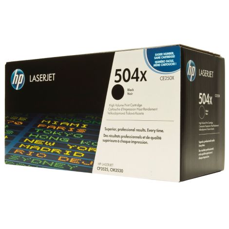 Toner HP CE250X (504X), negru (black), original