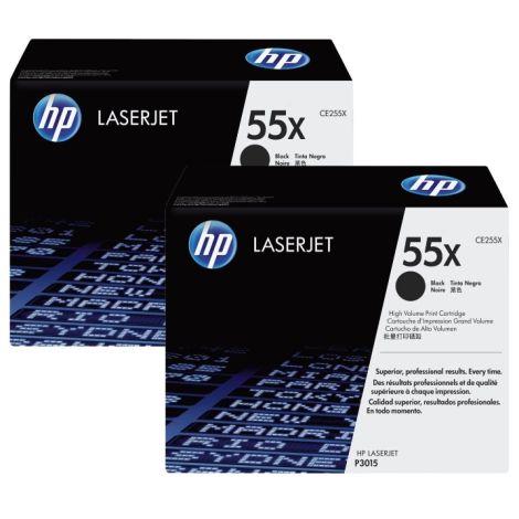 Toner HP CE255XD (55X), pachet de două, negru (black), original