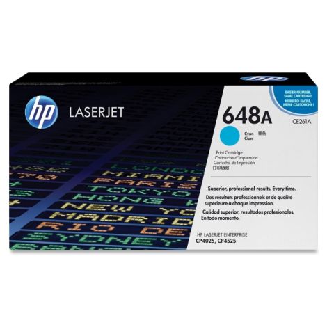 Toner HP CE261A (648A), azuriu (cyan), original