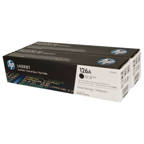 Toner HP CE310AD (126A), pachet de două, negru (black), original