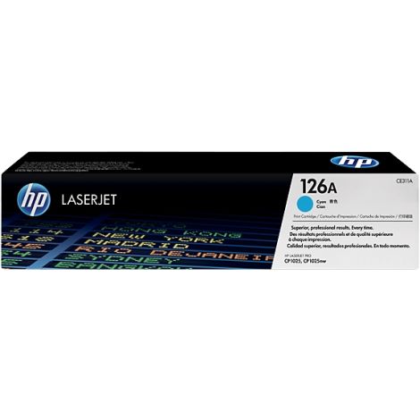 Toner HP CE311A (126A), azuriu (cyan), original