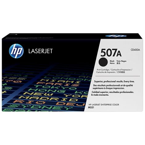 Toner HP CE400A (507A), negru (black), original