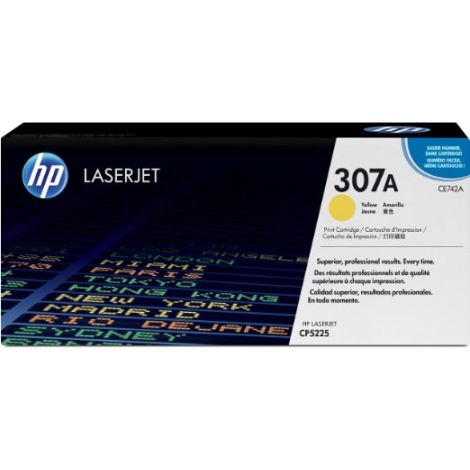 Toner HP CE742A (307A), galben (yellow), original