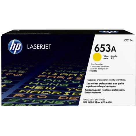 Toner HP 652A, CF322A, galben (yellow), original