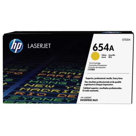 Toner HP CF332A (654A), galben (yellow), original