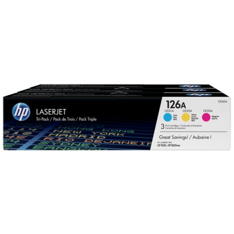 Toner HP CF341A (126A), pachet de trei, multipack, original