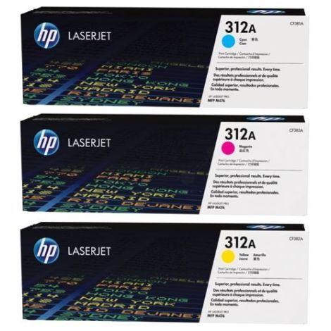 Toner HP CF370AM (305A), pachet de trei, multipack, original