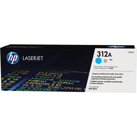 Toner HP CF381A (312A), azuriu (cyan), original