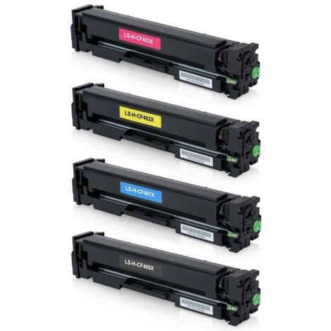 Toner HP CF400X, CF401X, CF402X, CF403X (201X), pachet de patru, multipack, alternativ