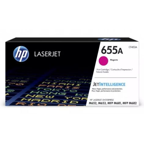 Toner HP 655A, CF453A, purpuriu (magenta), original