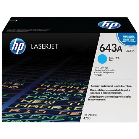 Toner HP Q5951A (643A), azuriu (cyan), original