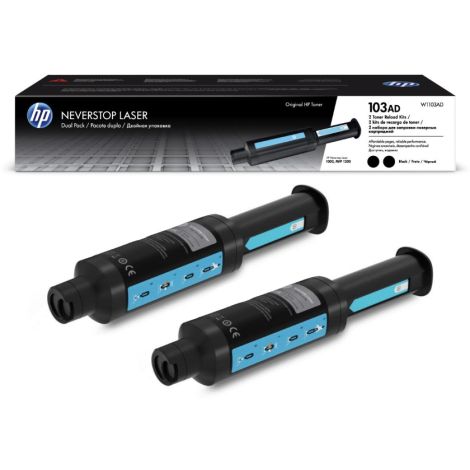 Toner HP W1103AD (103AD), pachet de două, negru (black), original