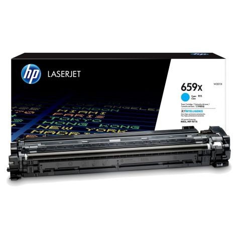 Toner HP 659X, W2011X, azuriu (cyan), original