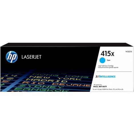 Toner HP W2031X (415X), azuriu (cyan), original