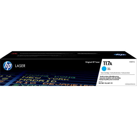 Toner HP W2071A (117A), azuriu (cyan), original