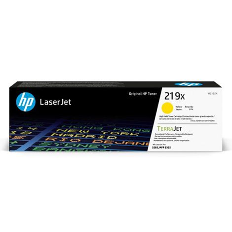 Toner HP 219X, W2192X, galben (yellow), original