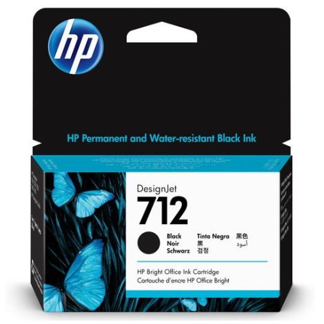 Cartuş HP 712, 3ED70A, negru (black), original