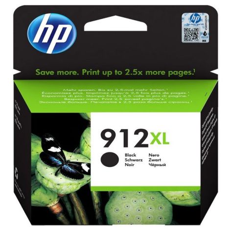 Cartuş HP 912 XL, 3YL84AE, negru (black), original