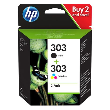 Cartuş HP 303, 3YM92AE, CMYK, 2-pack, multipack, original