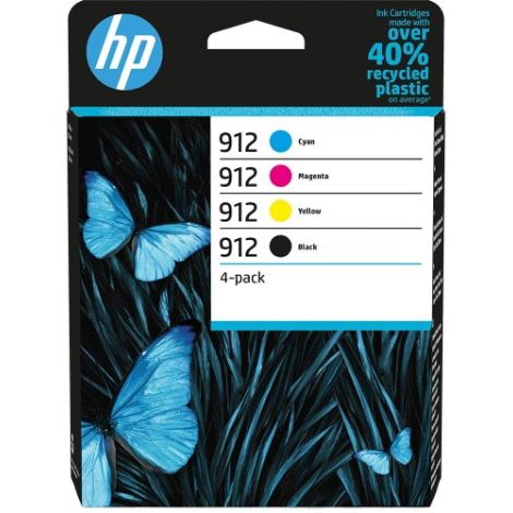 Cartuş HP 912, 6ZC74AE, CMYK, pachet de patru, multipack, original